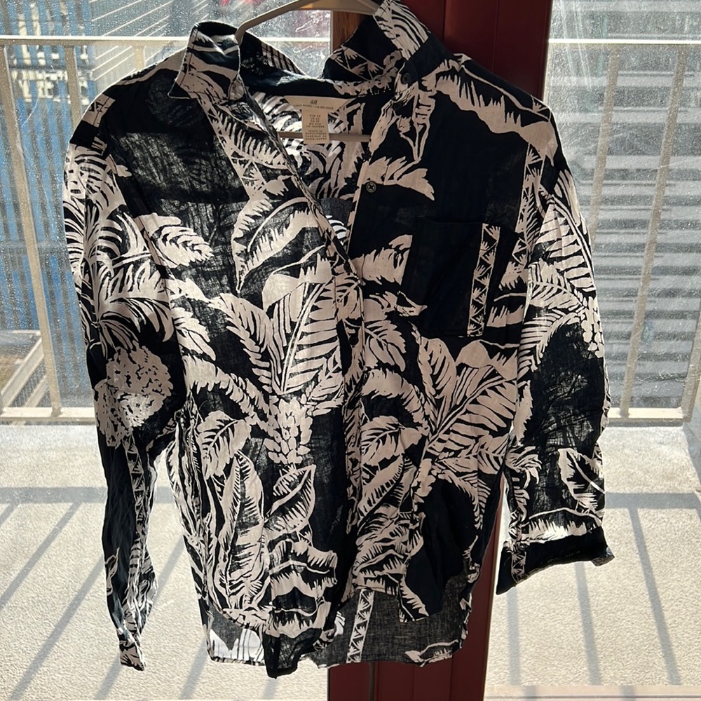 H&M Oversized Linen shirt